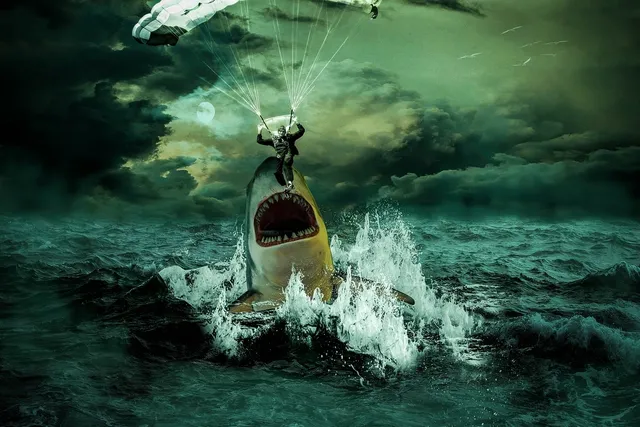 Shark Charm in 925