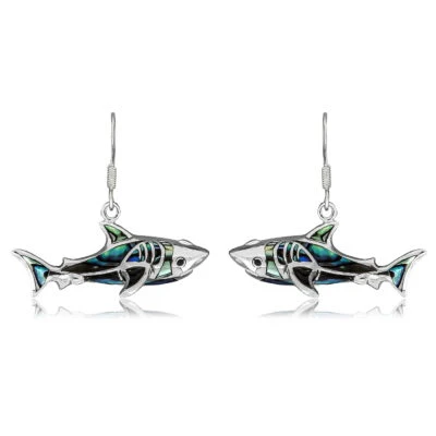 Shark Silver Earrings