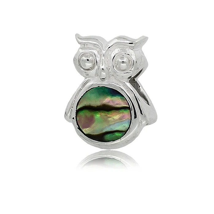 Owl Silver Charm, by Joshua